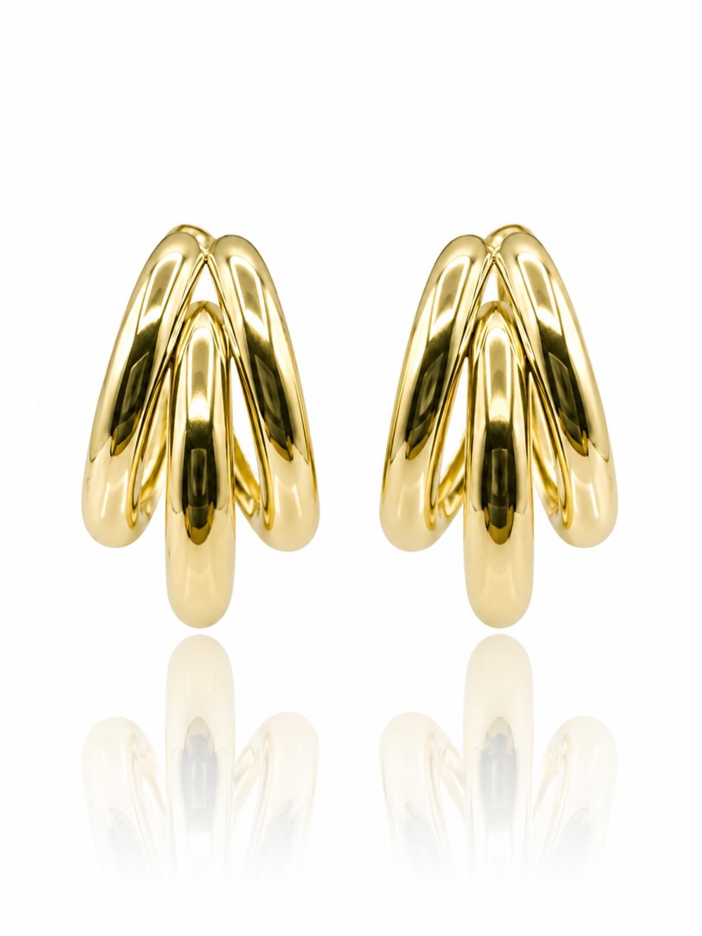 Gold-Filled Sculptural Earrings
